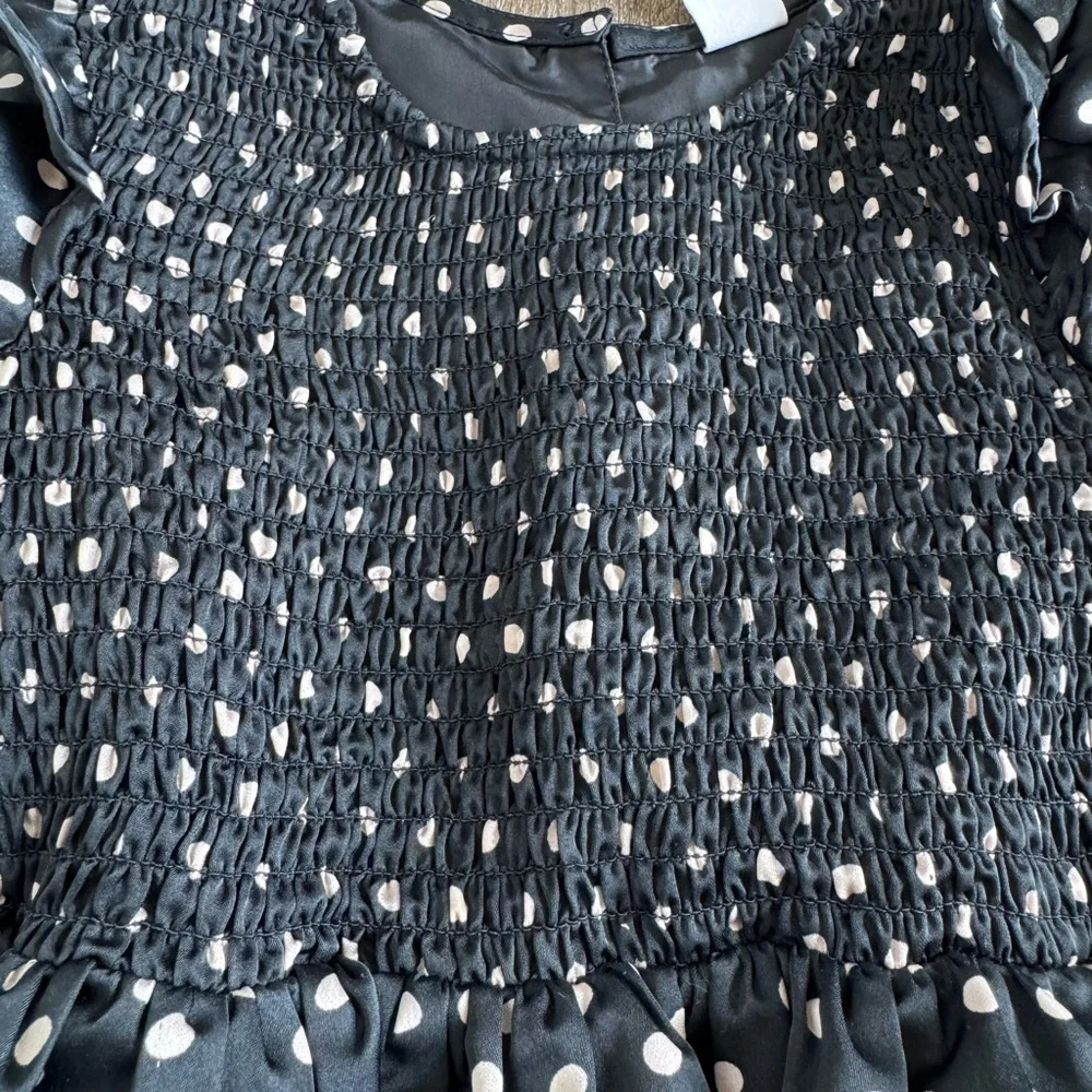 GAP Black Dress with White Polka Dots girl’s size 4T